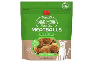Cloud Star Wag More Bark Less Chicken Recipe Meatballs Grain-Free Dog Treats